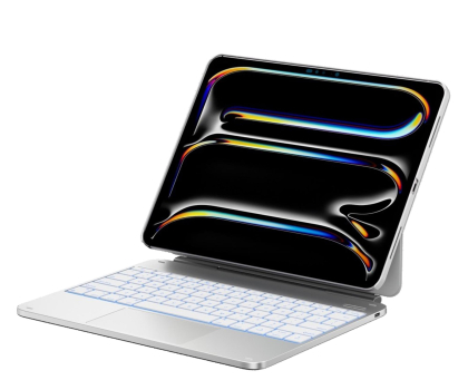 Etui do tableta TYPECASE Etui Edge + z klawiaturą do iPad Pro 13" 2024/2025 srebrny
